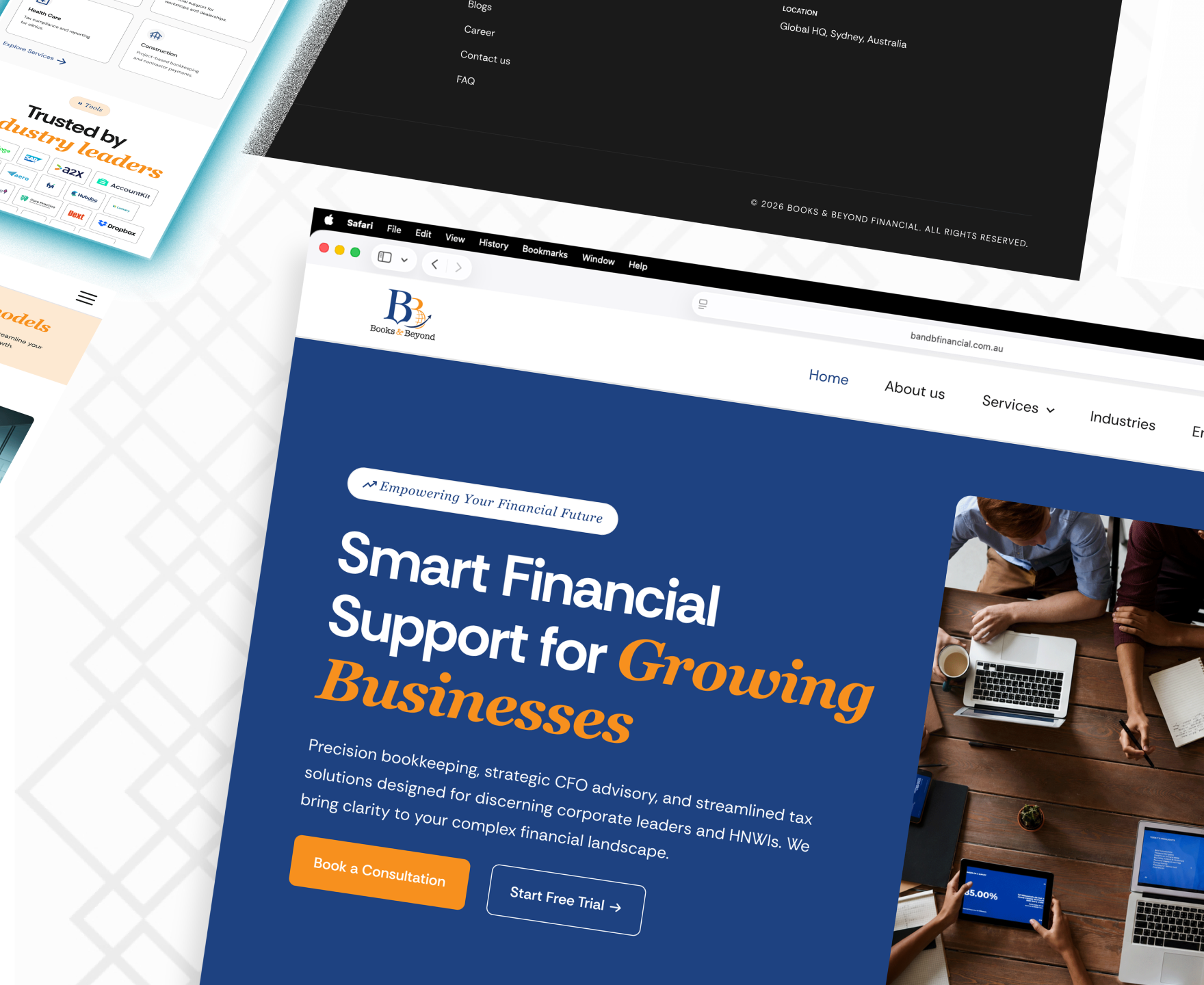 B & B Financial Mockup Image