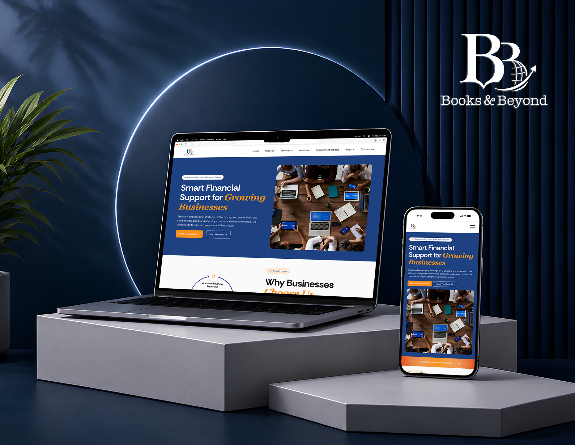 B & B Financial Mockup Image
