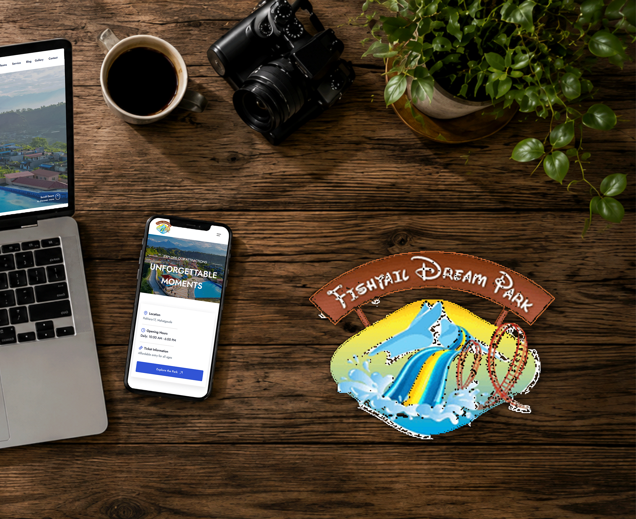 Fishtail Dream Park Mockup Image