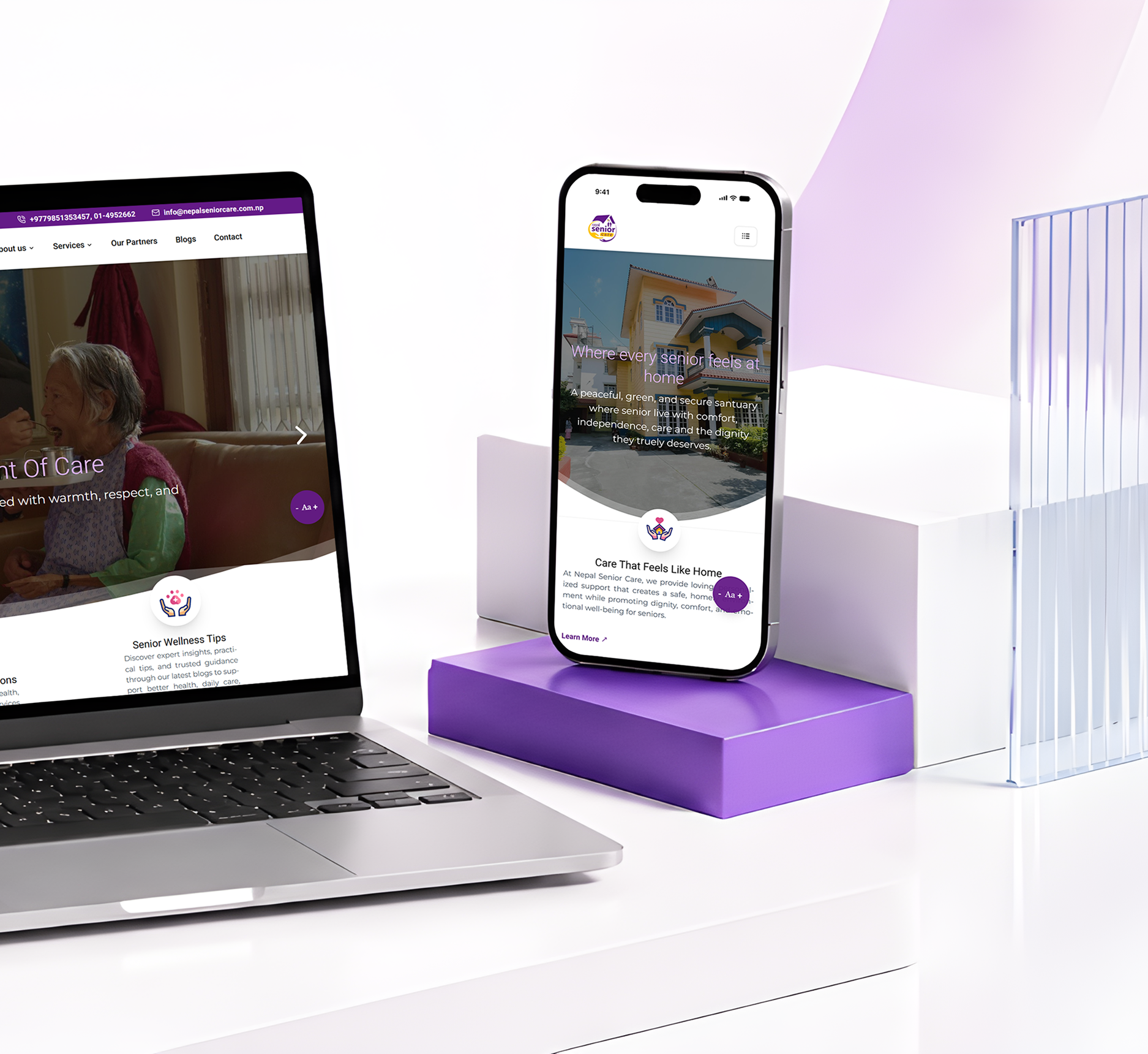 Nepal Senior Care Mockup Image